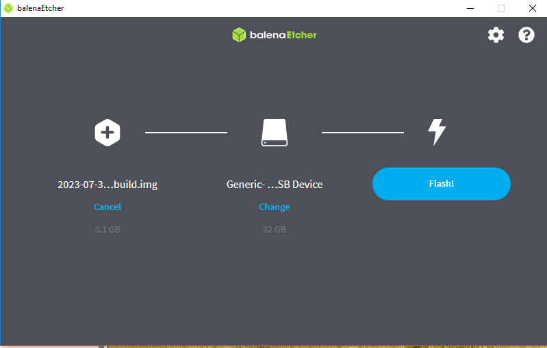 balenaEtcher screenshot